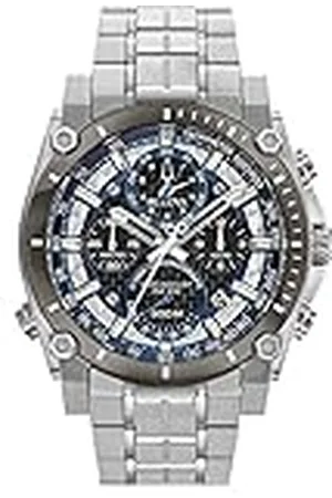 BULOVA Heren chronograaf kwarts horloge met roestvrij stalen armband 98B316, armband