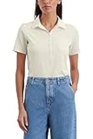 Marc O’ Polo Marc OPolo Poloshirt voor dames, korte mouwen, van biologisch katoen, slim fit, , XS