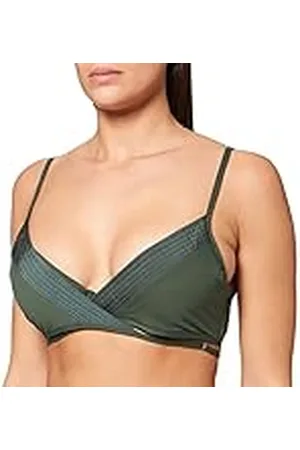 Seafolly Gewatteerde bikinitop voor dames, Groen, 36