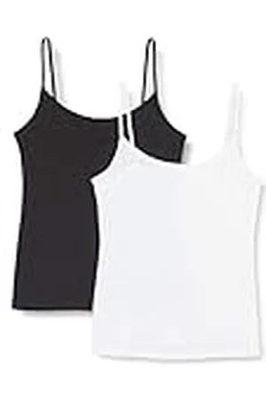 Dim T-Shirt Onderhemden Les Pocket Katoen Dames x2, Meerkleurig, M