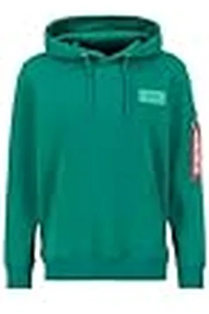 Alpha Industries Back Print Hoody voor heren Jungle Green S