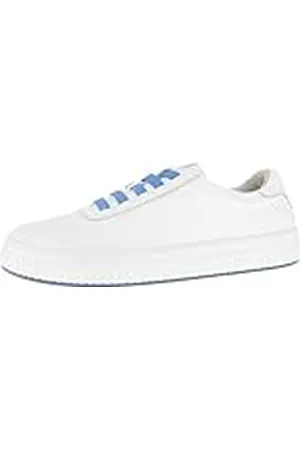 Andrea Conti Lage sneakers voor dames, wit/jeans, 40 EU, , 40 EU