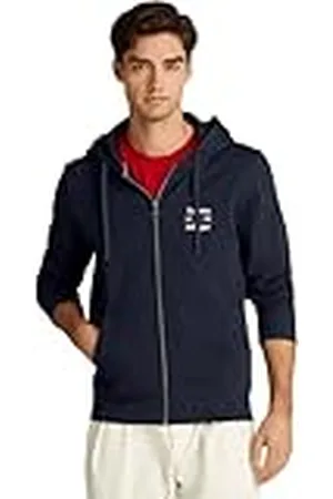 Tommy Hilfiger Heren HILFIGER STACK HOODY ZT MW0MW39250 Zip Through Hoodie, Blauw, M, , M