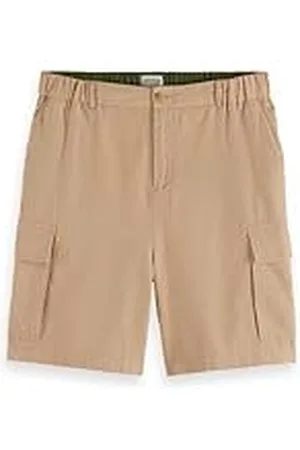 Scotch&Soda Katoenen linnen Relaxed Fit Cargo Short, , XXL