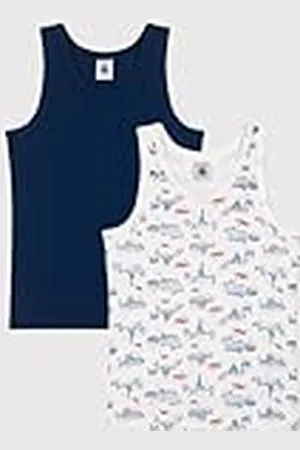 Petit Bateau Tanktops voor jongens (set van 2), , 12 Jaar
