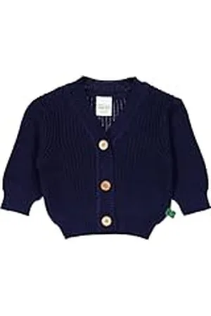 Green Cotton Knit Chunky Cardigan Baby, , 56 cm