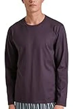 Calida RMX Sleep shirt met lange mouwen voor heren, van 100% katoen, , 58/60 NL