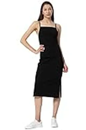 4F Dress F052 Color Deep Black, maat S voor dames, , S