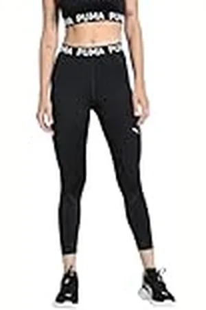 PUMA W Strong Colorblock Tight-Hw FL panty, zwart, M uniseks, - Zwart, M