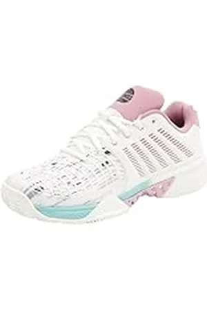 K-Swiss Dames Express Light 3 tennisschoenen, wit/paars/pastelturq, 41,5 EU, , 41.5 EU