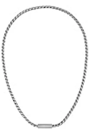 HUGO BOSS Sieraden Heren DORAN Collectie Ketting Ketting in roestvrij staal met een gegraveerde plaquette - 1580693, Eén maat, Roestvrij staal, Geen edelsteen
