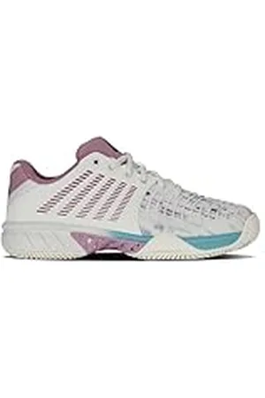 K-Swiss Dames Express Light 3 tennisschoenen, wit/paars/pastelturq, 39 EU, , 39