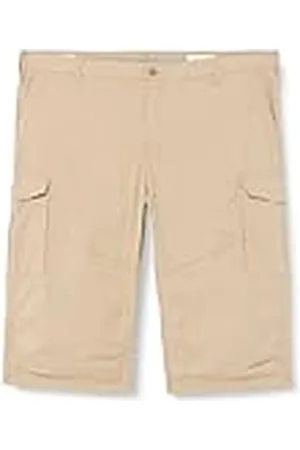 QS by s.Oliver Big Size Heren Cargo Bermuda, Detroit Relaxed Fit, Brown, 40, , 40