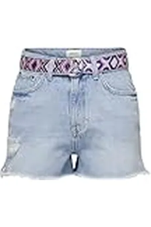 ONLY Dames Onlrobyn Ex Hw St Vintage DNM Shorts, , S
