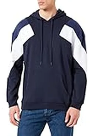 Urban classics Herentrui met capuchon, retro kleuren, oversized, 3 tinten