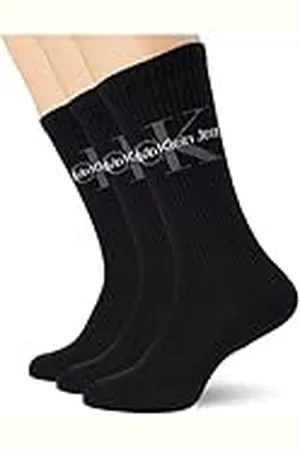 Calvin Klein Heren Rib 3 Pack Ecom Crew Sock, , One Size