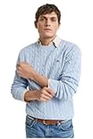 GANT Cotton Cable C-neck Pullover trui heren, , S