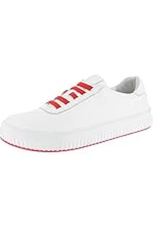 Andrea Conti Lage sneakers voor dames, wit/chili, 38 EU, , 38 EU