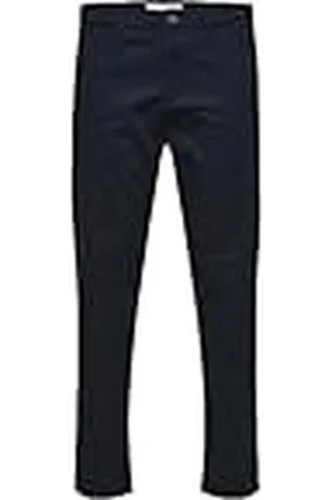SELECTED SELETED HOMME SLH Slimtape voor heren - New Miles 172 Flex Pants W N Chino, donker saffier, 31/34, donker saffier, 31W x 34L