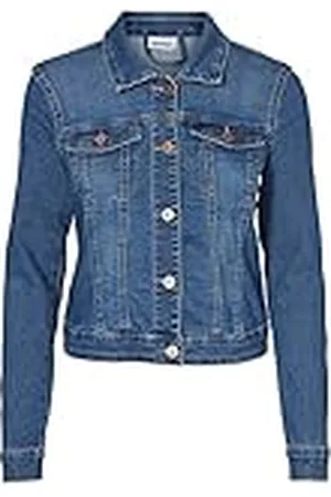 Noisy May Nmdebra Ls Denim Jacket Noos voor dames, Blauw (Medium Blue Denim), XS