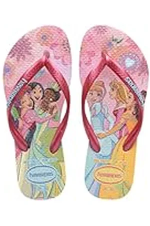 Havaianas Kids Slim Princess Flip-Flop, roze gloed, 12/13 UK Kind, Roze gloed, 12/13 UK Child