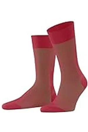 Falke Heren Sokken Fine Shadow M So katoen gedessineerd 1 paar, , 45-46