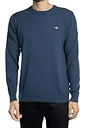 GANT Heren Classic Cotton C-Neck Pullover, , L
