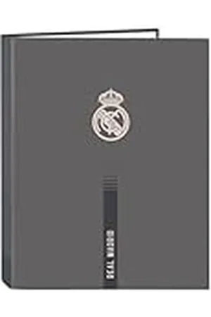 Safta Real Madrid 3. Team 24/25, map met 4 ringen, ideaal voor kinderen van verschillende leeftijden, comfortabel en veelzijdig, kwaliteit en duurzaamheid, 26,5 x 33 cm, , M, Casual