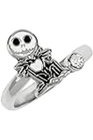 Disney Nightmare Before Christmas RF00386RRWL damesring, verzilverd, zwart en wit, edelmetaal