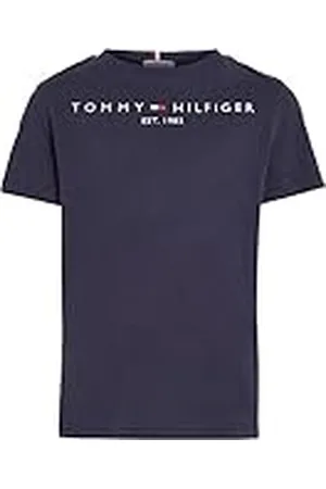 Tommy Hilfiger Essential Tee S/S Ks0ks00210, T-shirts met korte mouwen, Unisex - Kinderen en teners, Blauw (Twilight-marine), 92