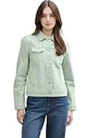 TOM TAILOR Dames 1045526 Jeansjas, 13632-Fresh Mint Green, L, , L