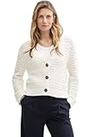 TOM TAILOR Cardigan gebreide jas voor dames, , 3XL