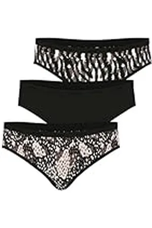 ATHENA Ecopack, set van 3 damesslips, lingerie, , L
