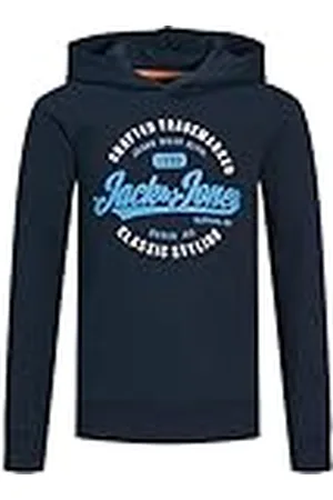 JACK & JONES Jjmikk Sweat Hood Jnr capuchontrui voor jongens, , 152