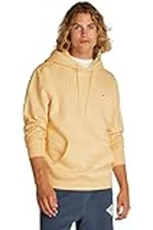 Tommy Hilfiger Heren TJM REG S VLAG HOODIE Pullover Hoodie, Geel, S, , S
