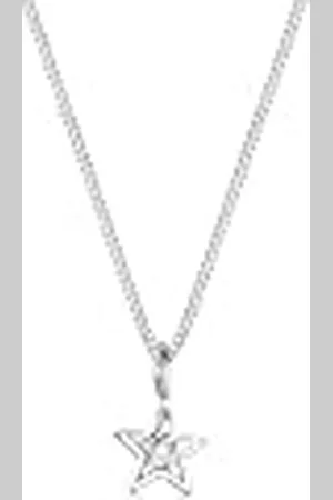 Elli Damesketting met hanger ster 925 kristal wit briljant geslepen
