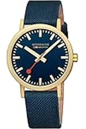 Mondaine Heren analoog kwarts horloge met textiel armband A660.30360.40SBQ, , Riemen.