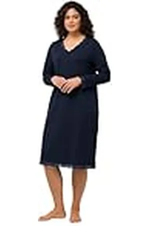 Ulla Popken Dames Nightgown Lace Nachthemd, , 46/48, , 46/48