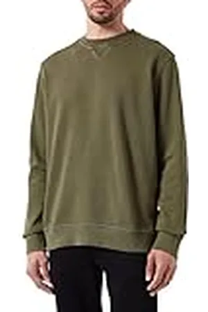 Camel Active Heren 409445/7w00 Sweater, olijfbruin, S