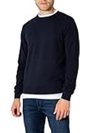 Armani Exchange Heren Crew Neck Front Embroidered Sur Ton Logo Pullover Sweater, , S