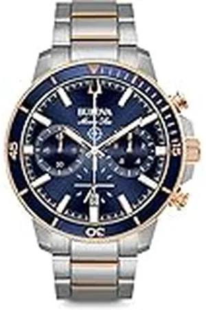 BULOVA Heren chronograaf quartz horloge met roestvrij stalen band 98B301, , Sport