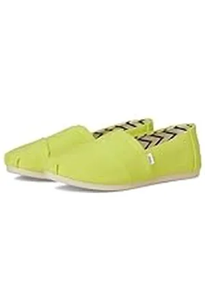 TOMS Dames Alpargata klassieke espadrille, helder limoen erfgoed canvas, 4 UK, , 36.5 EU