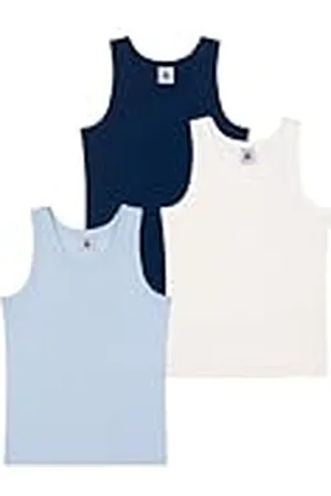 Petit Bateau Tanktops (3 stuks) voor jongens, , 5 Jaren