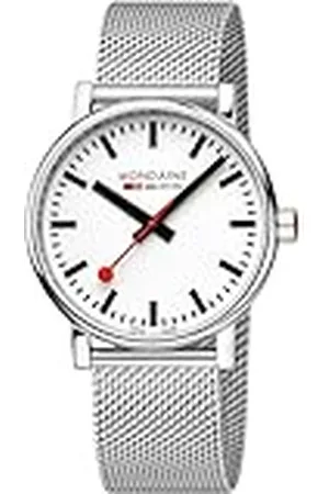 Mondaine Heren analoog horloge met roestvrij stalen armband MSE.40110.SM, , armband