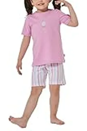 Schiesser Meisjespyjama met korte mouwen World pyjamaset, , 104, , 104 cm