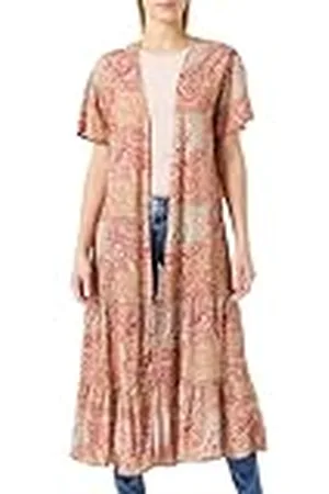 USHA Dames Kimono 15927049, Bordeaux Veelkleurig, S, , S