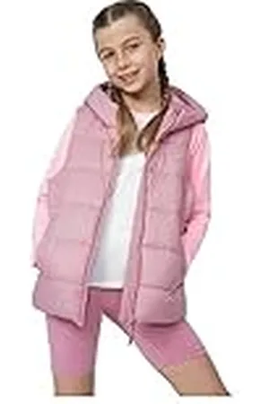 4F Vest Jacket F007 kleur lichtroze maat 122 voor dames, , 122 cm