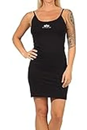 Alpha Industries Basisjurk Klein Logo Casual Vrouwenjurk Black