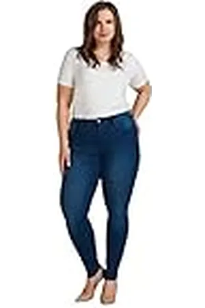 Zizzi Amy Dames Jeans Skinny Stretchbroek Grote Maten 48W / 78 cm
