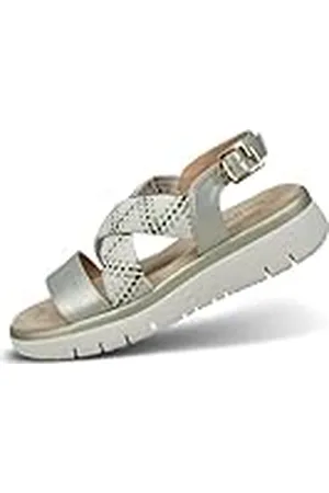 Bugatti Dames 435-AQN80 sandalen, goud/gebroken wit, 39 EU, , 39 EU
